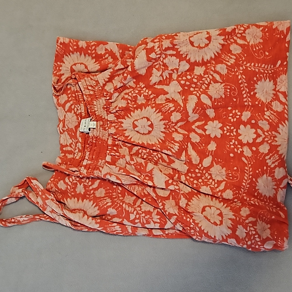 Lucky Brand orange summer dress size large